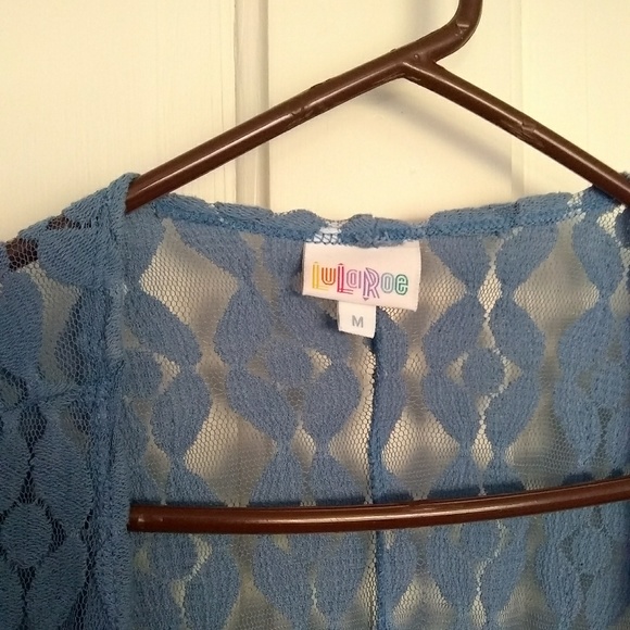 LuLaRoe blue lace cardigan - Picture 3 of 3